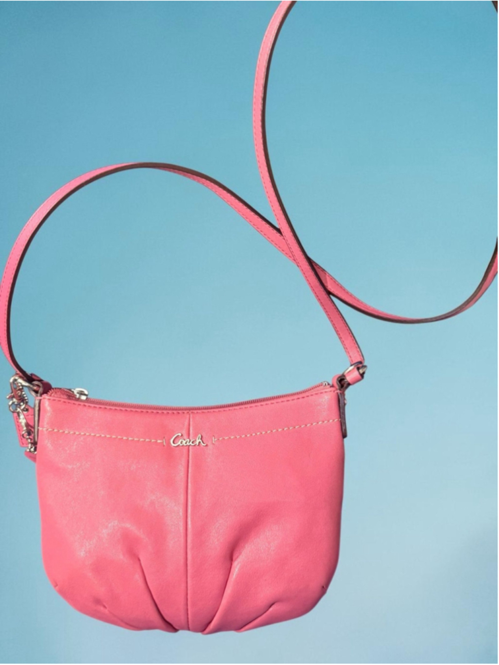 Coach Ashley Pleated Swing-pack | Watermelon Pink | Excellent Pre-loved Conditio